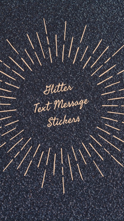 Glitter Text Message Stickers