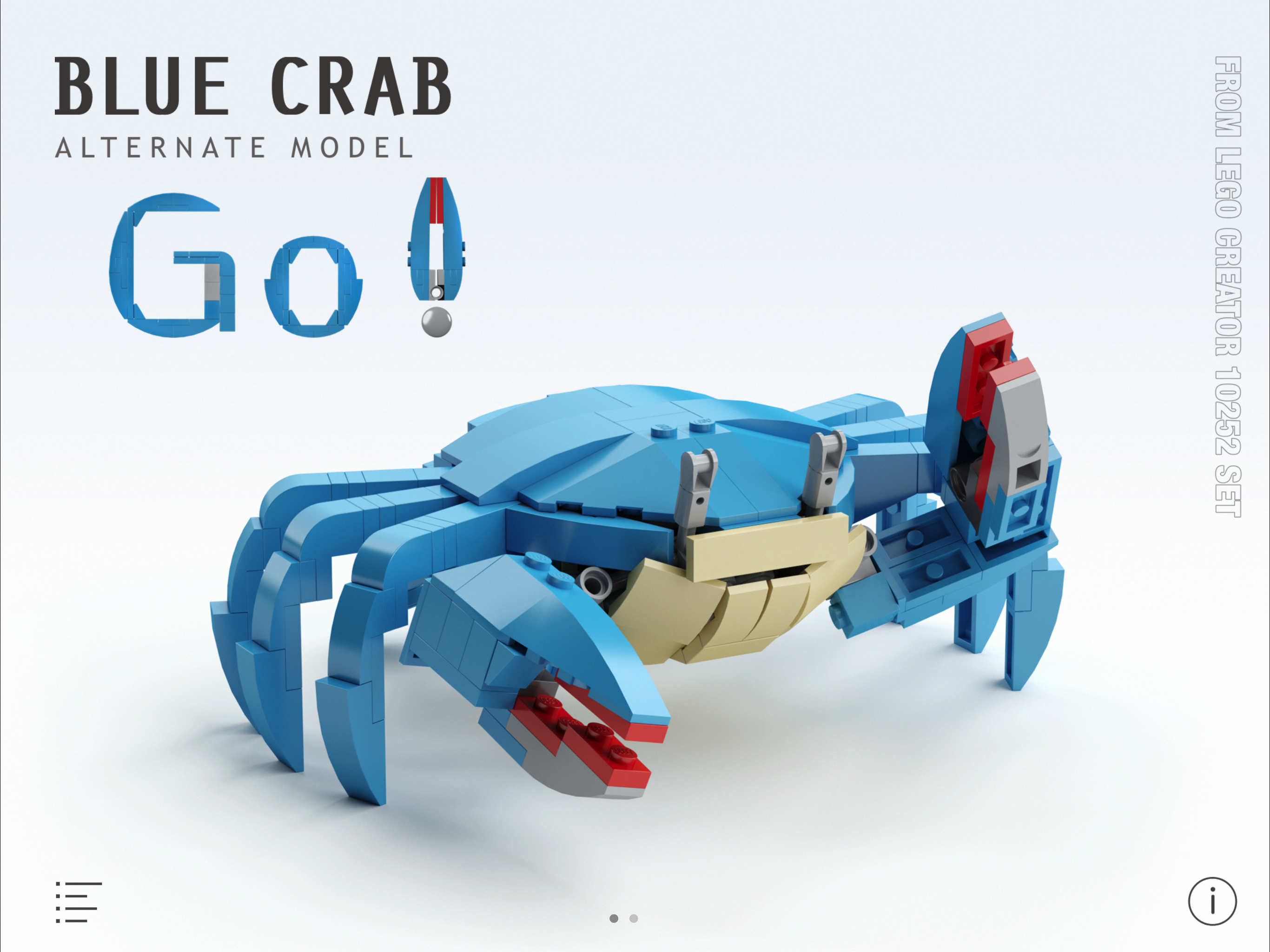 Blue Crab for LEGO 10252 Set