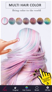Multi Hair Color Changer App screenshot #1 for iPhone