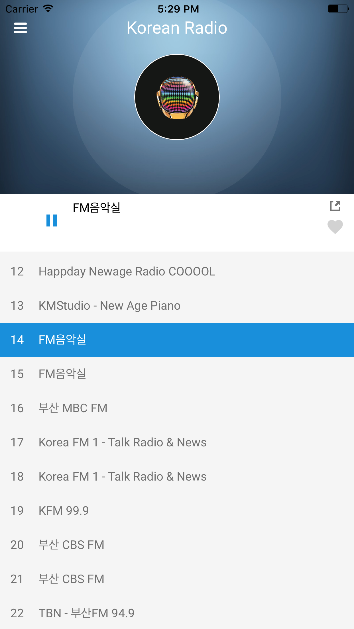 Korea Radio Station: Korean FM screenshot 5