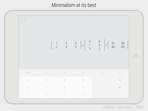 Screenshot #4 pour [ Matrix Calculator ] PRO