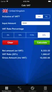 calc tva - calculateur de tva iPhone Captures Décran 1