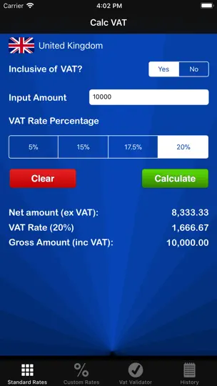 Capture d'écran de Calc TVA - Calculateur De TVA sur iPhone 1