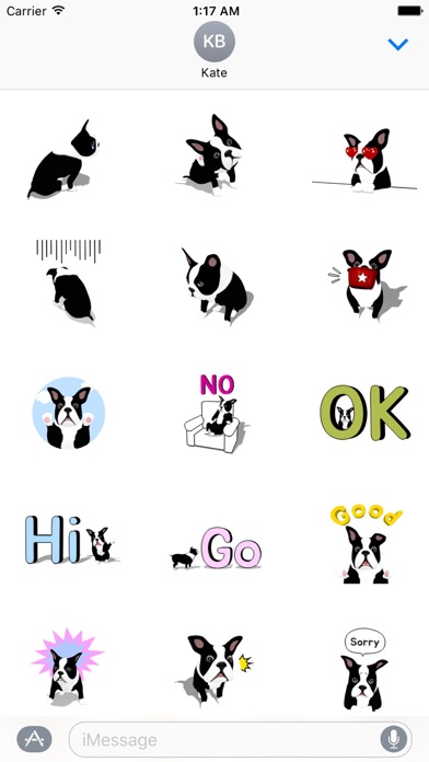 Screenshot #1 pour Boston Terrier Dog BostonMoji