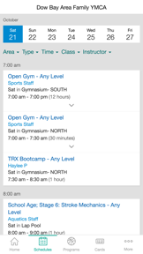 Dow Bay Area Family YMCA screenshot