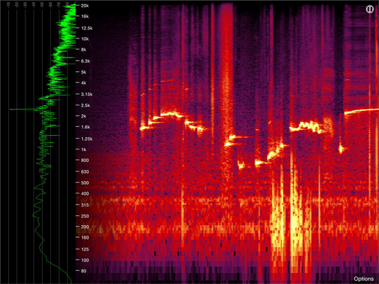 Screenshot #4 pour Spectrogram Pro (with super-smooth 60Hz update)