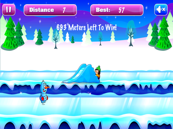 Frozen Snowman Run iPad screenshot 2 - Games app