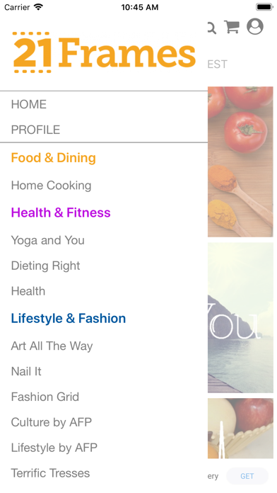 21Frames iPhone screenshot 7 - Shopping app