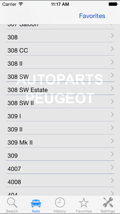 Autoparts for Peugeot Screenshot