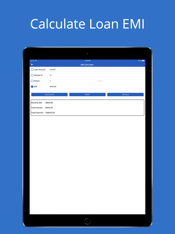 Screenshot #5 pour All Loans EMI Calculator