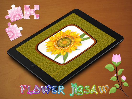 Flower Jigsaw Puzzle Cute iPad screenshot