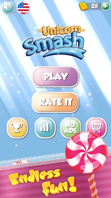 UNICORN SMASH - Candy brick breaker screenshot 2