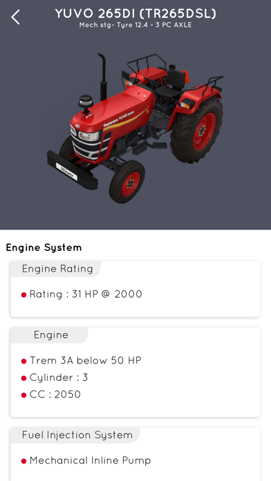 Mahindra eProduct Book screenshot