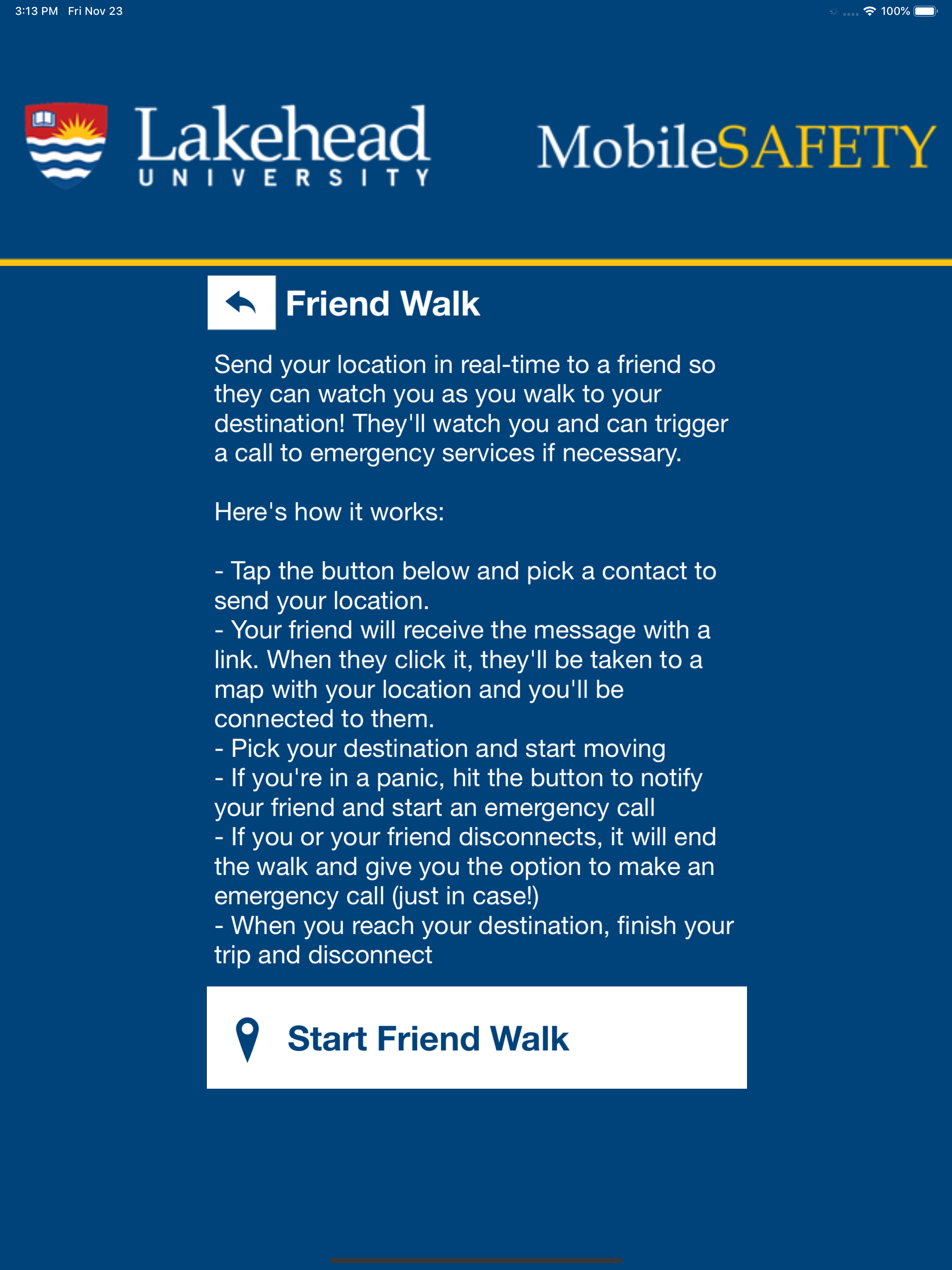 Mobile Safety - Lakehead U screenshot 14