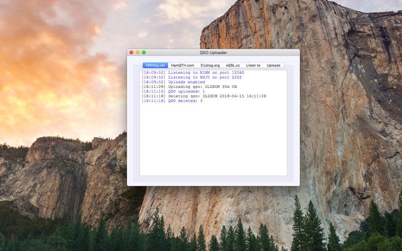 Screenshot #1 pour QSO Upload Utility