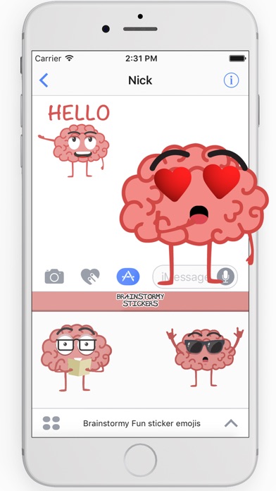 Brainstormy Fun sticker emojis screenshot 2