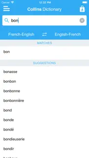 collins french dictionary iphone screenshot 2