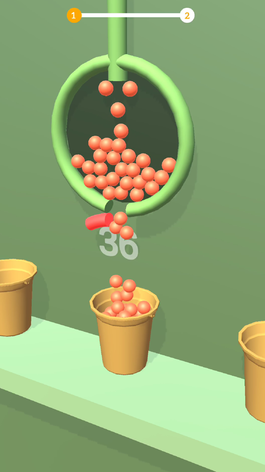 #4. fill buckets with Balls (iOS) Podle: Catobilli Games