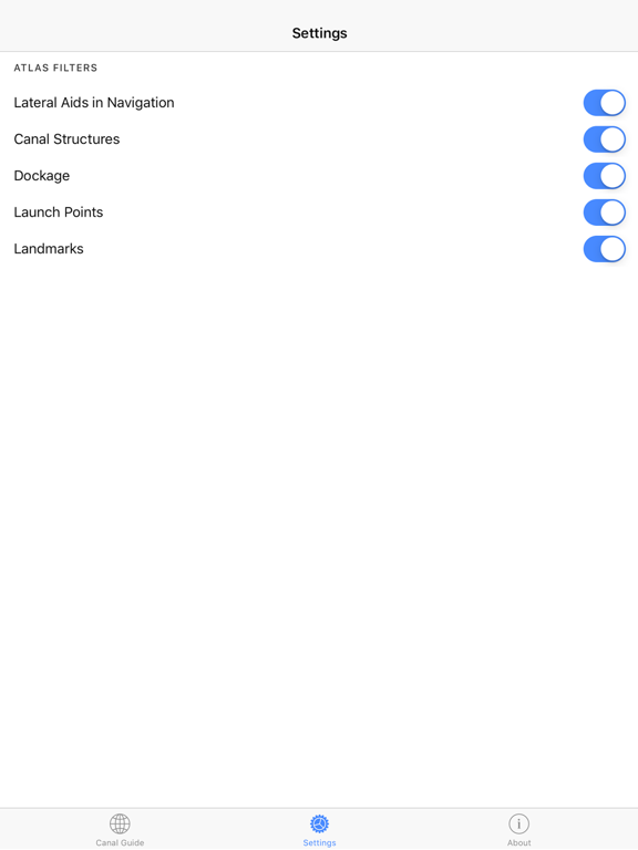Canal Guide iPad screenshot 3 - Travel app