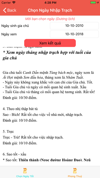 Xem Ngày Tốt Xấu screenshot 4