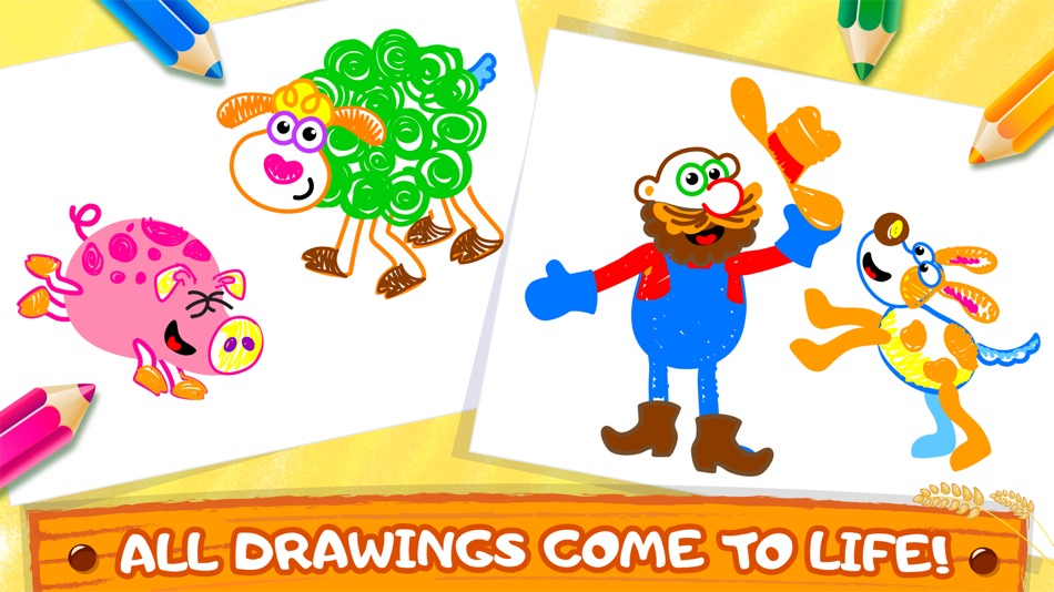 #4. Bini Coloring & Drawing Games (iOS) By: Bini Bambini Academy