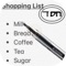 This is a simple Shopping list that you can share on all your devices