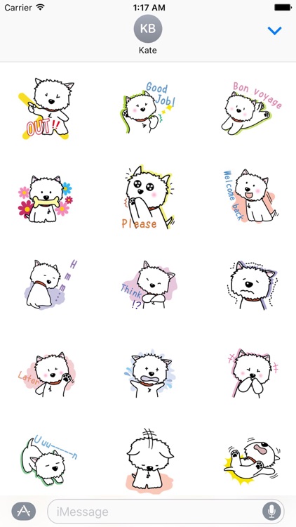 Snow Westie Dog Sticker