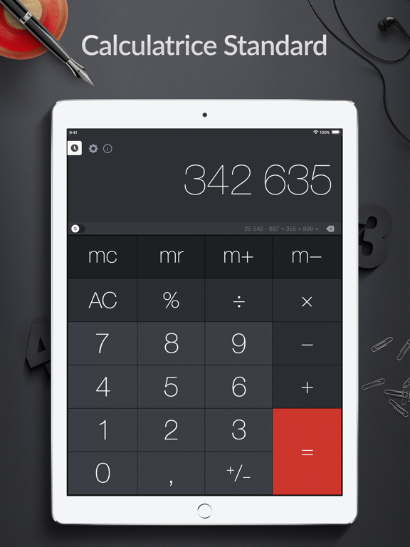 Screenshot #4 pour Calculatrice Pro+ pour iPad