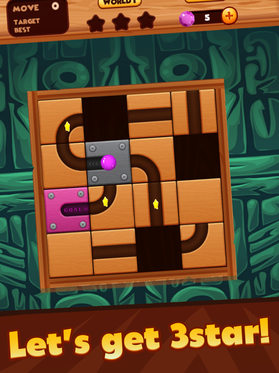 Swipe and Unroll the ball iPad screenshot