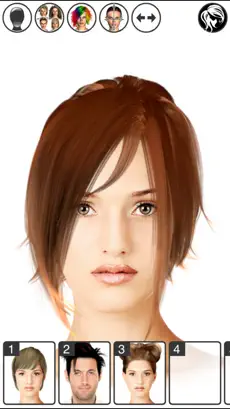 Screenshot 1 Hairstyle Magic Mirror Lite iphone
