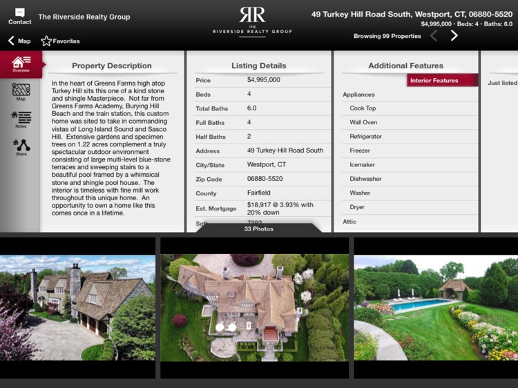 Fairfield CT Realty for iPad