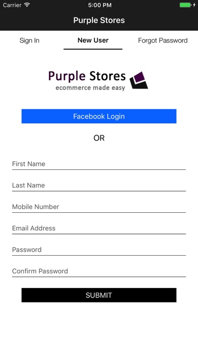 Screenshot #3 pour Purple Stores App