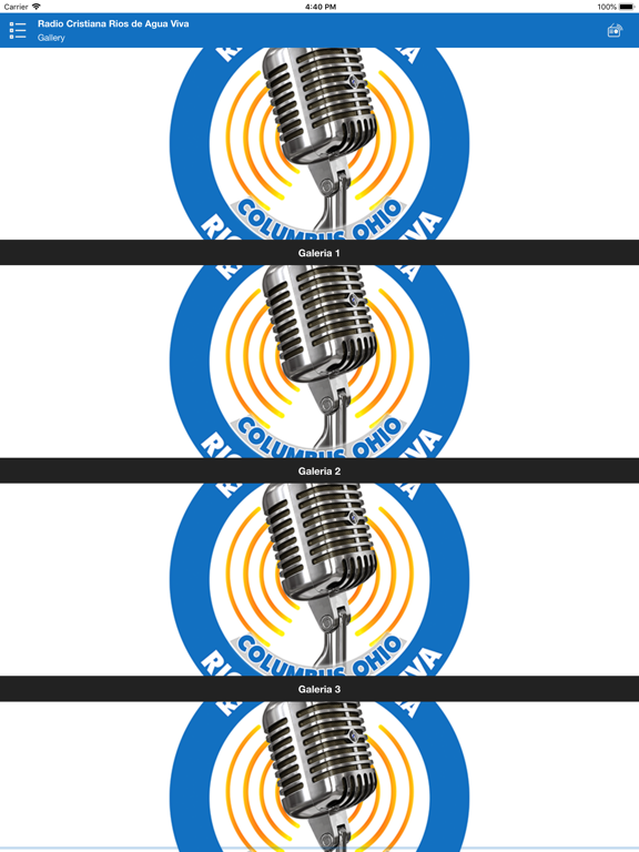 Radio Cristiana RiosdeAguaViva iPad screenshot 4 - Entertainment app