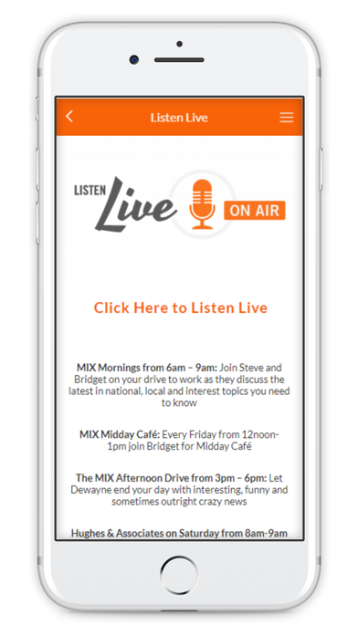 Mix 104.1 FM iPhone screenshot 3 - Entertainment app