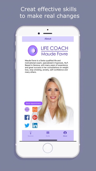 Hypnosis with Maude Favre iPhone screenshot 5 - Medical app