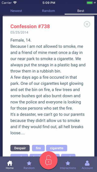 Screenshot #1 pour Confession Stories