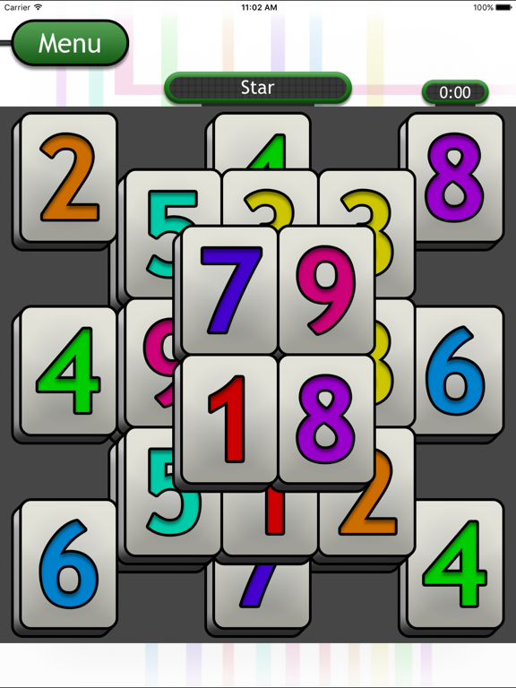 Number Jong iPad screenshot 3 - Games app