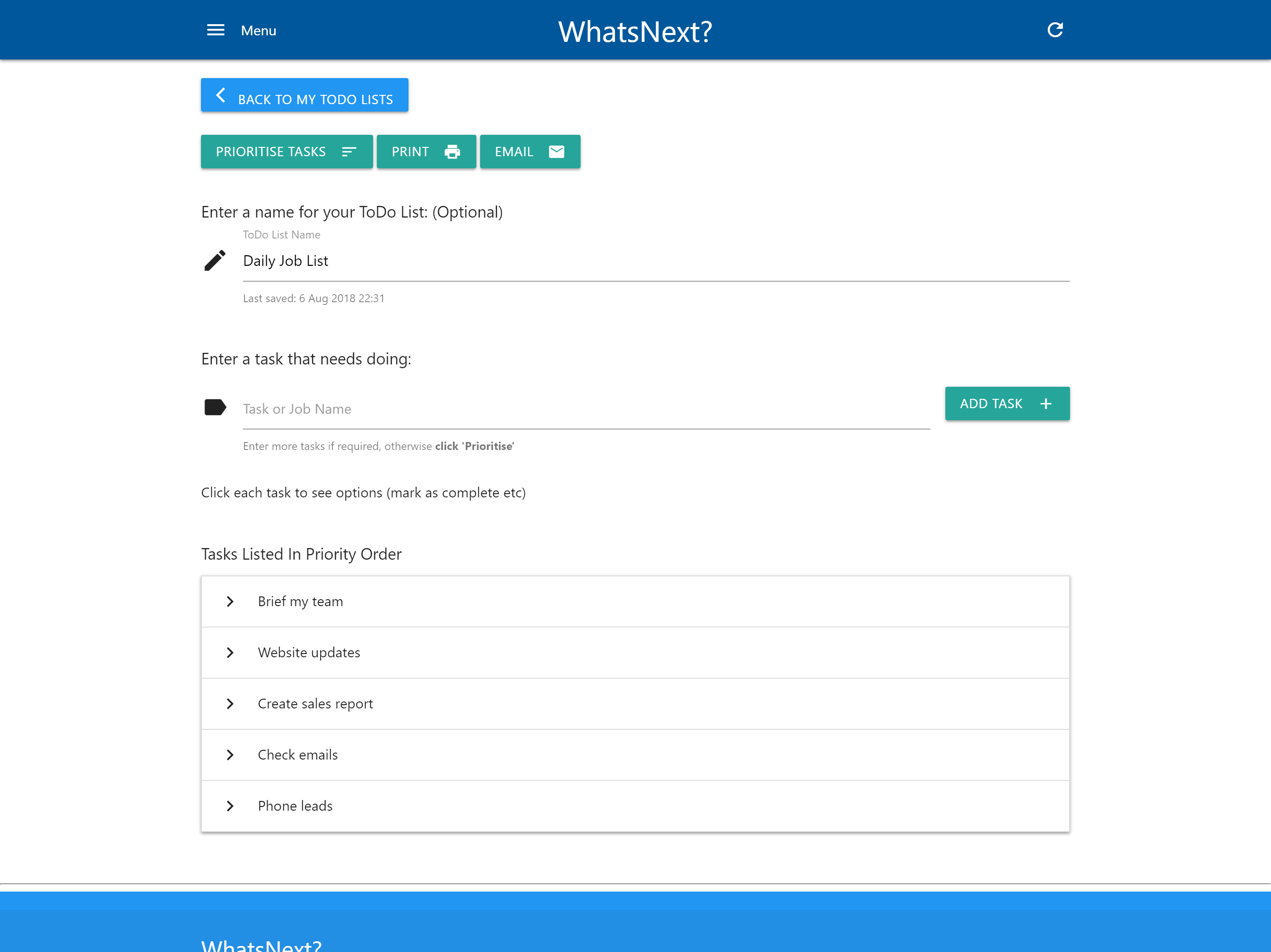 WhatsNext? screenshot 10