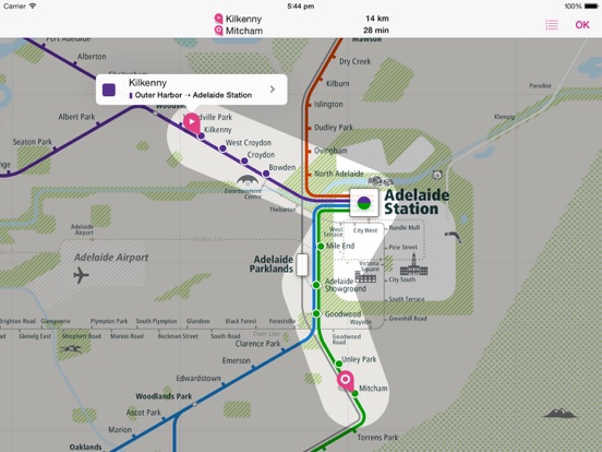Screenshot #6 pour Adelaide Rail Map Lite