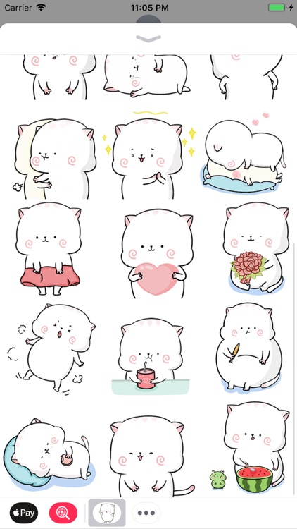 Exotic Cat Cute Stickers