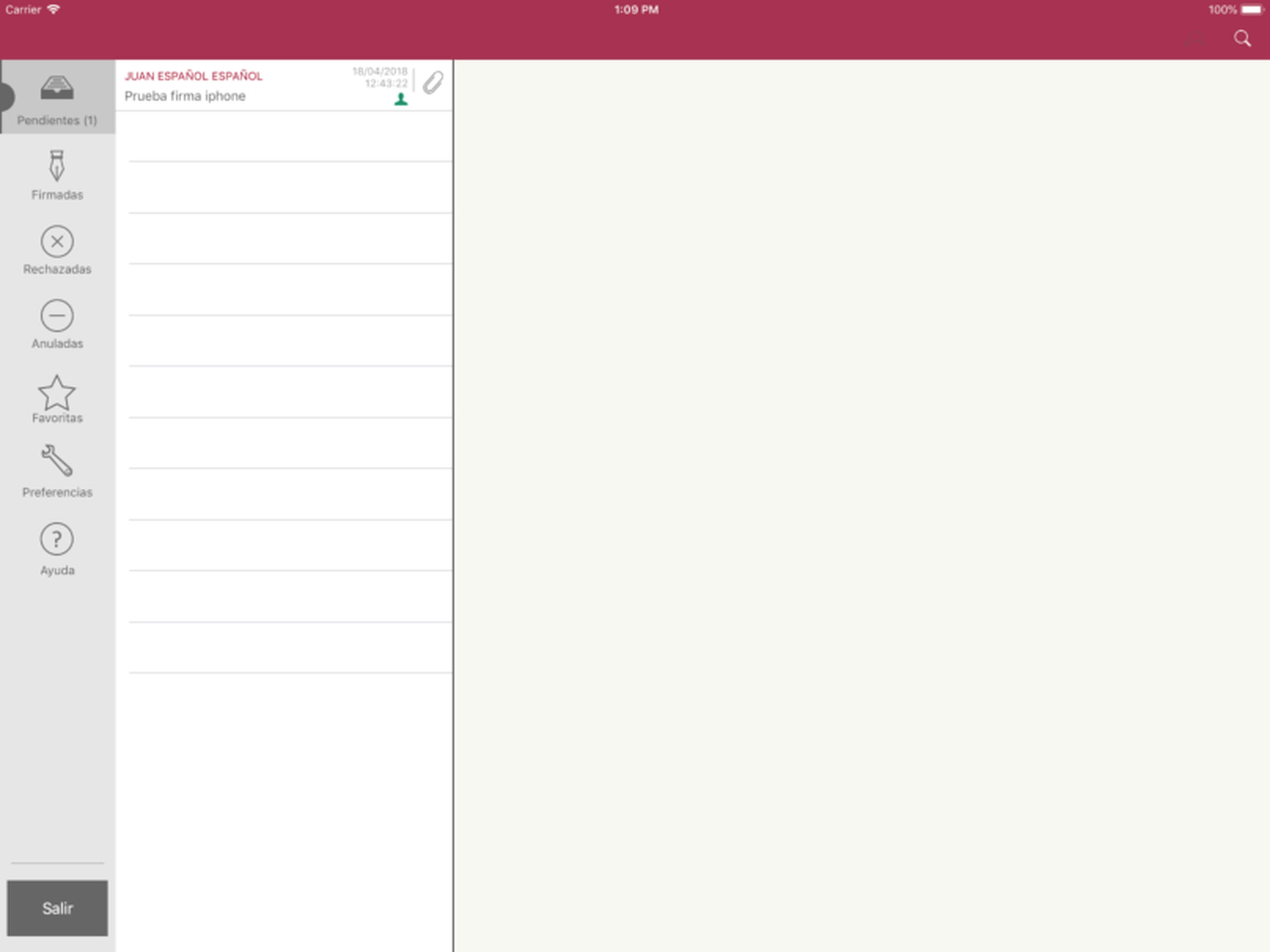 Portafirmas CARM screenshot 6