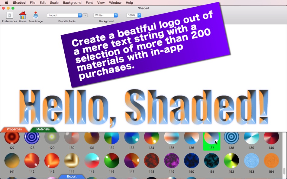 #3. Shaded (macOS) Podle: Tomoyuki Okawa