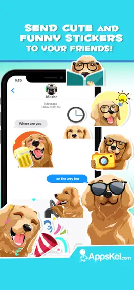 Game screenshot Golden Retriever Dog Emoji hack