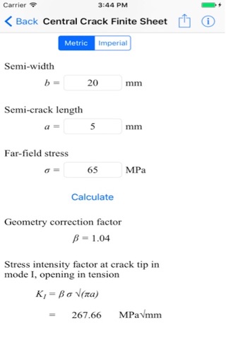 Stress Intensity Factors screenshot 3