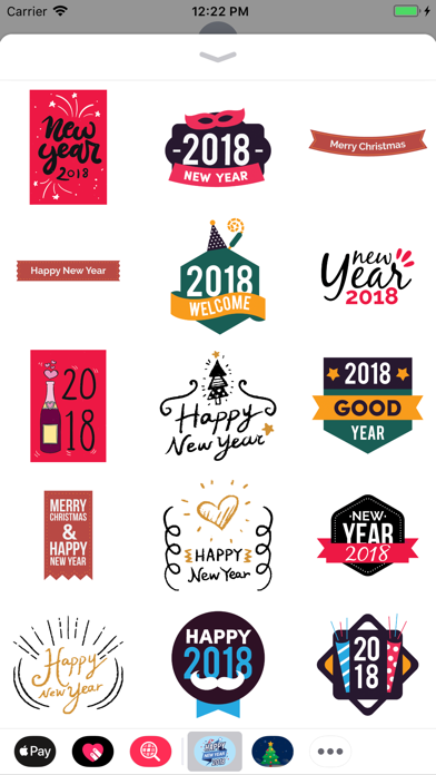 Happy New Year 2018 - stickersのおすすめ画像2