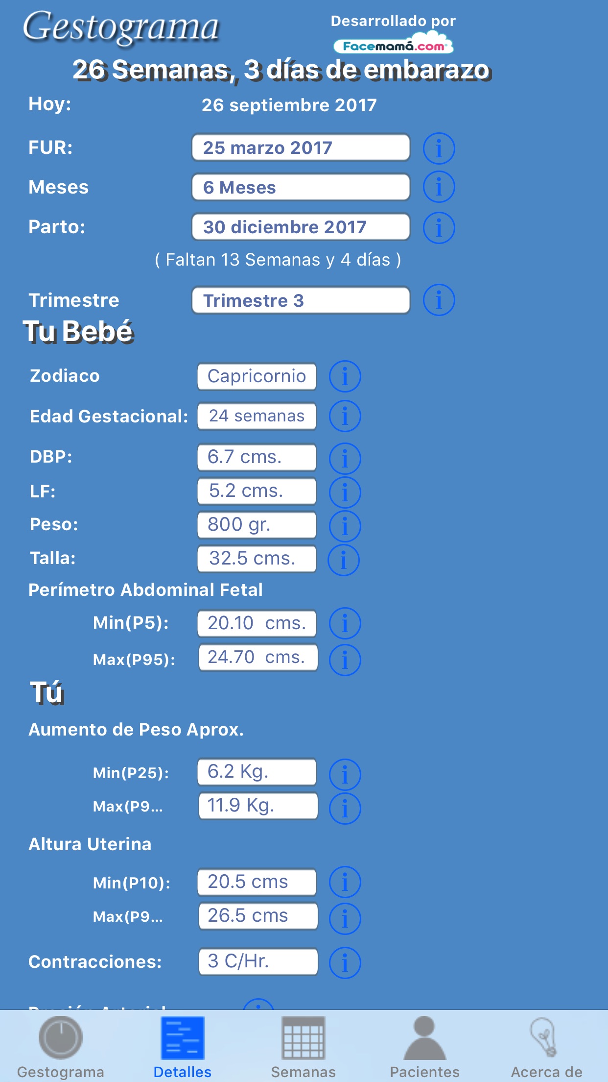 Screenshot 2 of Gestograma para Médicos