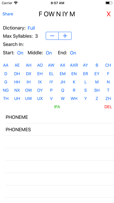 Phonemic Dictionary screenshot 3