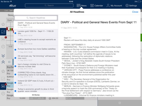 FXFlat MobileTrader for iPad screenshot 4