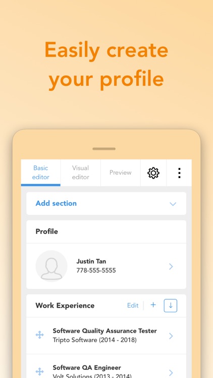VisualCV Resume Builder
