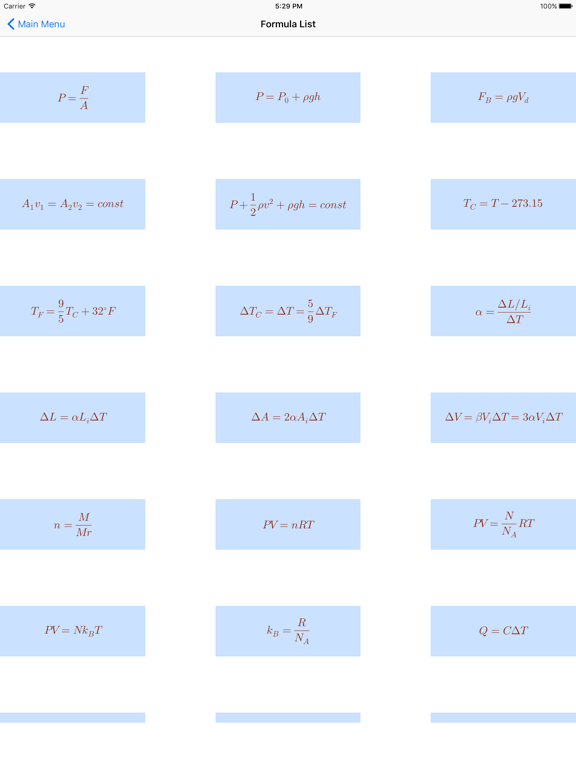 Screenshot #6 pour Thermodynamics Formulas
